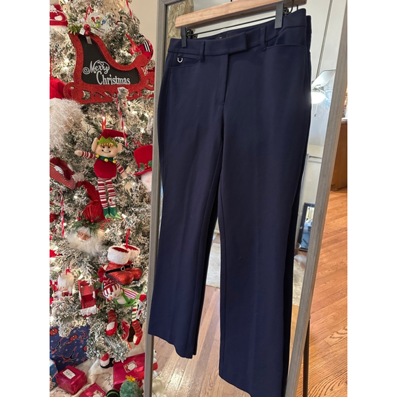 White House Black Market Pants - Women's White House Black Market The Slim Boot Pants, Size 6S, Navy